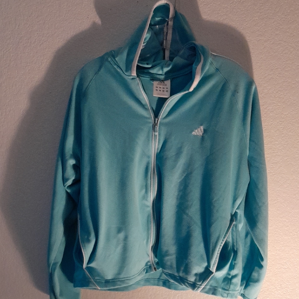 Adidas Teal Zip-Up Jacket